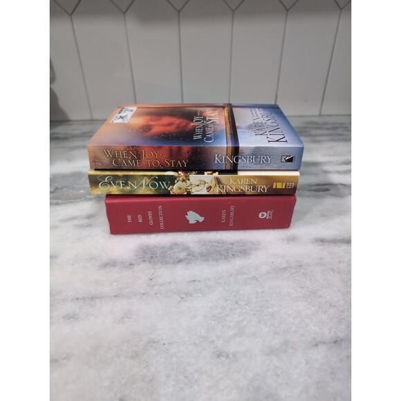Karen Kinsbury Mixed Novel Bundle: Even Now, Red Gloves Collection & When Joy .. - Picture 1 of 11